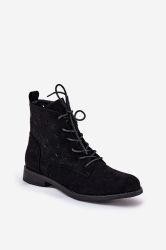 Women’s Black Suede Ankle Boots S.Barski