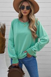 Women’s Long Sleeve Mint Green Top