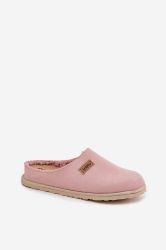 Women’s Pink Eco-Suede Home Slippers Inblu with Faux Fur Lining