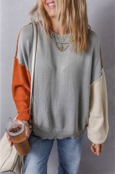 Women’s Color Block Turtleneck Sweater