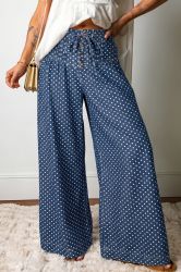 Women’s Wide-Leg Polka Dot Jeans