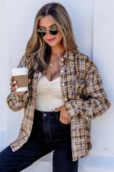 Women’s Plaid Shirt with Long Sleeves