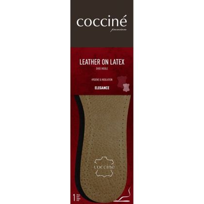 Coccinè Leather on Latex - кожени стелки с активен въглен за комфорт и свежест