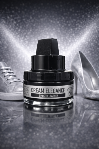 Coccinè Cream Elegance Восъчна крем-боя за обувки и кожени изделия, Сребриста
