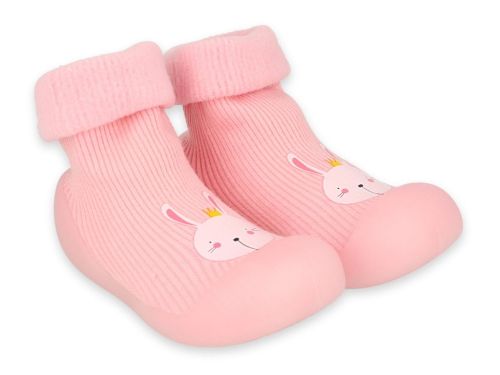 BEFADO Бебешки обувки чорапчета, Розови със зайче