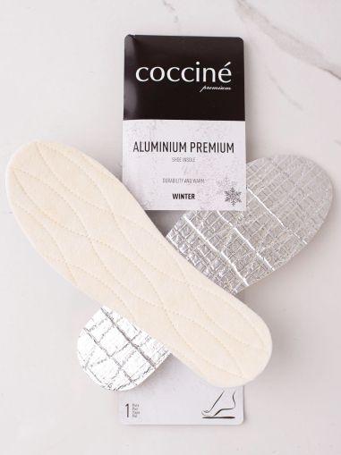 Детски вълнени стелки  Coccinè Aluminium Premium №19-35 (с изрязване)