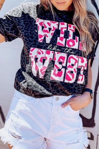 WILD like the WEST Leopard Tee