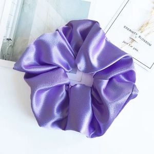 Purple Satin Hair Scrunchie