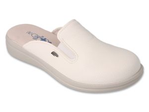 DR ORTO MED Мъжко анатомично сабо с ластици, Бяло
