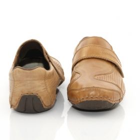 Мъжки обувки Rieker от естествена кожа, охра