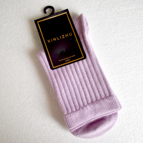 Дамски чорапи в лилав цвят