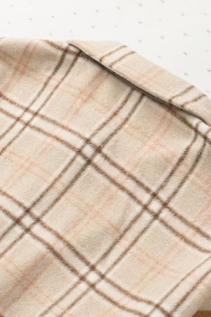 Patchwork Plaid Shacket in Warm Earth Tones