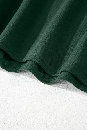 Green Spaghetti Straps Pocketed Slouchy Maxi Dress