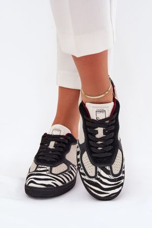 Daniel Lopez Women’s Suede Sport Shoes with Animal Print