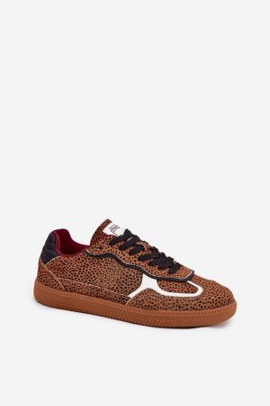 Daniel Lopez Women’s Suede Sport Shoes with Animal Print