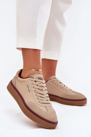 Daniel Lopez Women’s Sport Shoes, Natural Leather and Suede