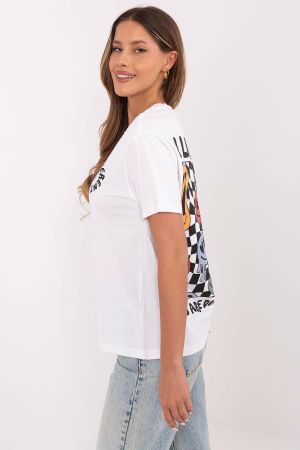 White Graphic T-shirt with “You Are Different” and “I Like You” Print