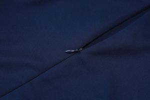 Elegant Dark Blue Midi Dress with Thin Straps and A-Line Skirt