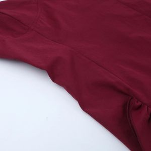 Burgundy Backless Dress with Halter Neck and Asymmetric Hem