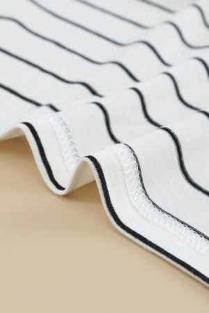 Women’s Long Sleeve Striped Blouse with Pocket