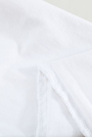 Women’s White High-Waist Button Front Frayed Hem Cropped Jeans