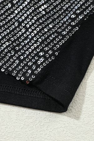 Gray Sequin Tank Top