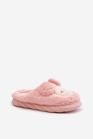 Women’s Pink Fluffy Slippers