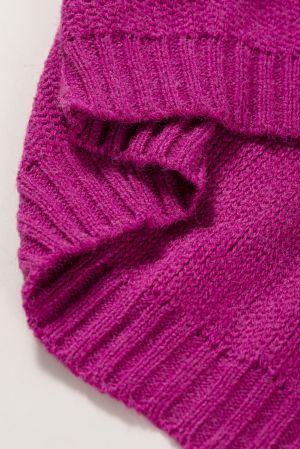 Women’s Color Block Knit Sweater with Drop Shoulder