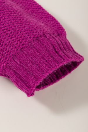 Women’s Color Block Knit Sweater with Drop Shoulder