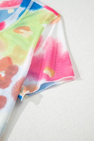 Women's T-Shirt with Colorful Floral Print