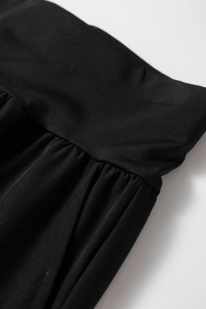 Women’s Black Cargo Pants with High Waist