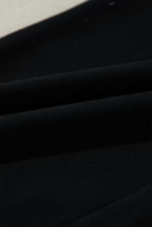 Women’s Black Fleece Lined Pants with Drawstring Waist