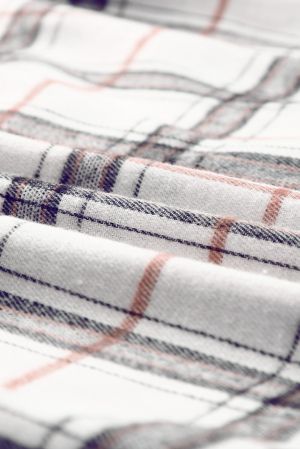 Women's Oversized Plaid Pattern Shacket with Slits