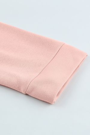 Women’s Pink Hoodie with Buttons