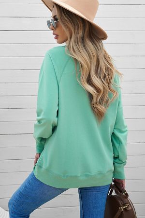 Women’s Long Sleeve Mint Green Top