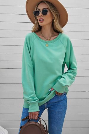 Women’s Long Sleeve Mint Green Top