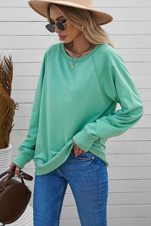 Women’s Long Sleeve Mint Green Top
