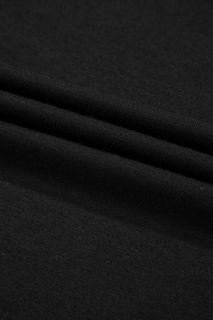 Women’s Black Long Sleeve Blouse with V-Neck