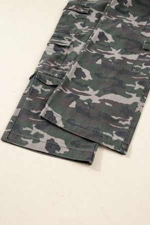 Women’s Wide-Leg Camo Cargo Jeans