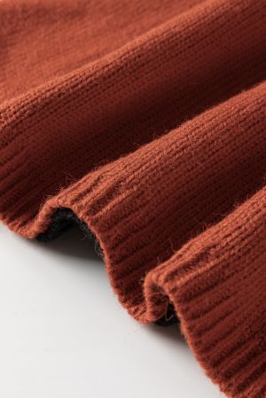 Women’s Color Block Turtleneck Sweater