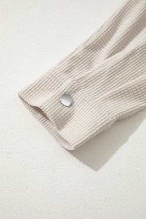 Women’s Beige Two-in-One Hooded Jacket