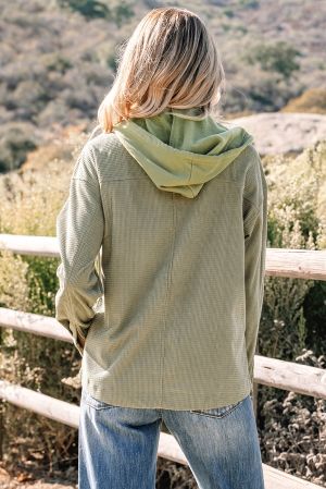 Women’s Green Two-in-One Hooded Jacket