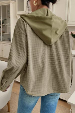 Women’s Green Two-in-One Hooded Jacket