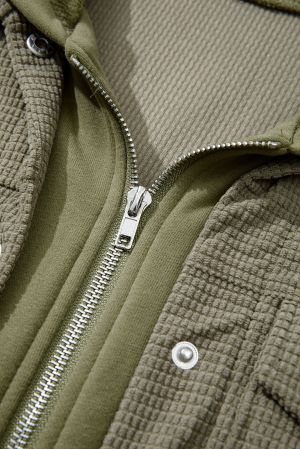 Women’s Green Two-in-One Hooded Jacket