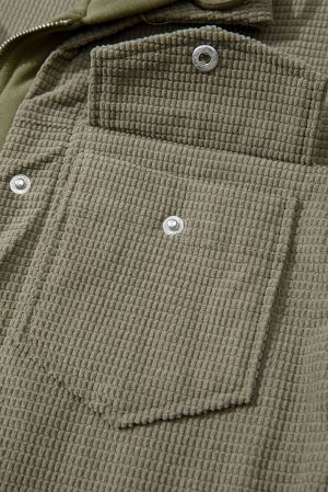 Women’s Green Two-in-One Hooded Jacket