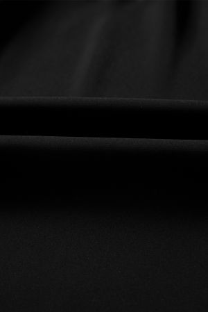 Дамска черна къса рокля с дълъг ръкав