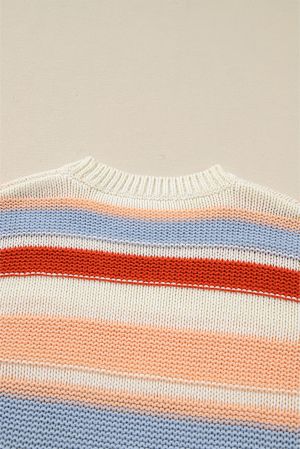 Women’s Multicolor Striped Knitted Sweater