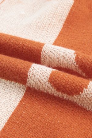 Women's Floral Checkered Sweater