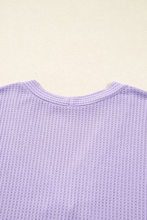 Дамска жилетка с копчета в лилав цвят, макси размери