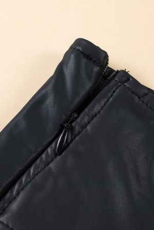 Women's High-Waisted Faux Leather Leggings